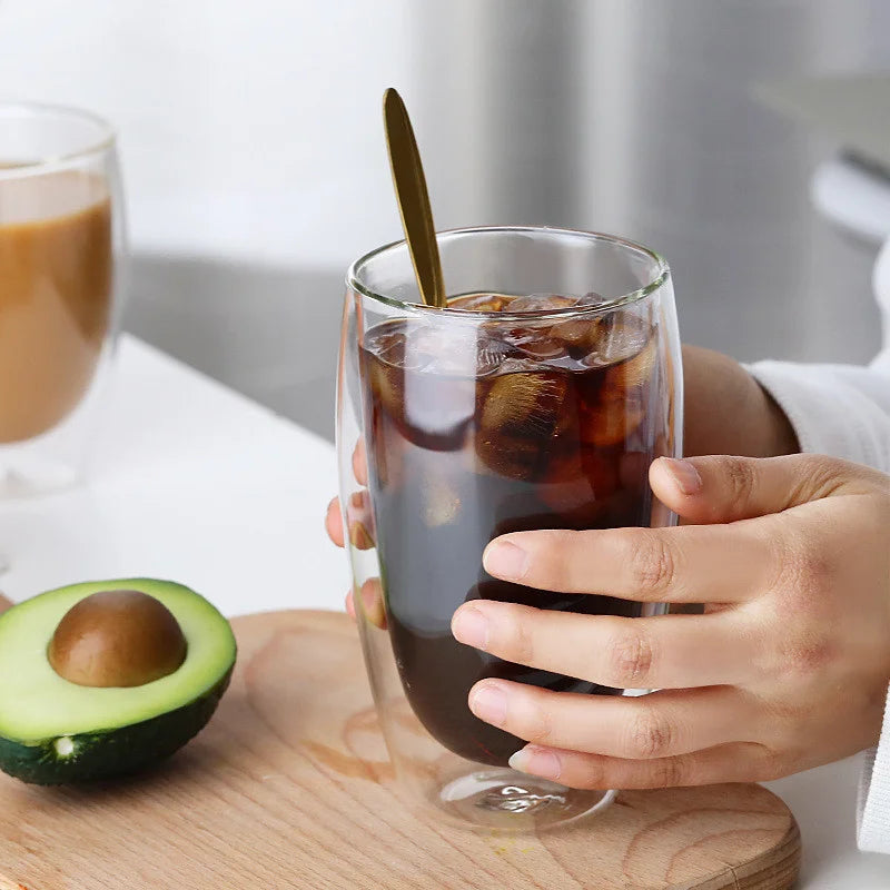 Tetera con infusor transparente: vidrio de doble pared para una preparación perfecta del té