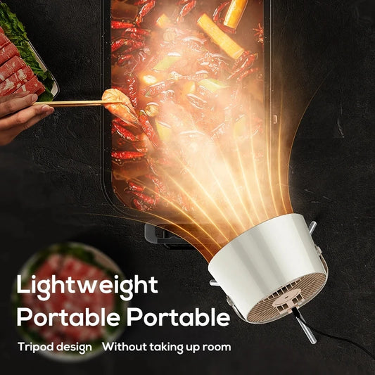 Exaustify portable kitchen hood with innovative design