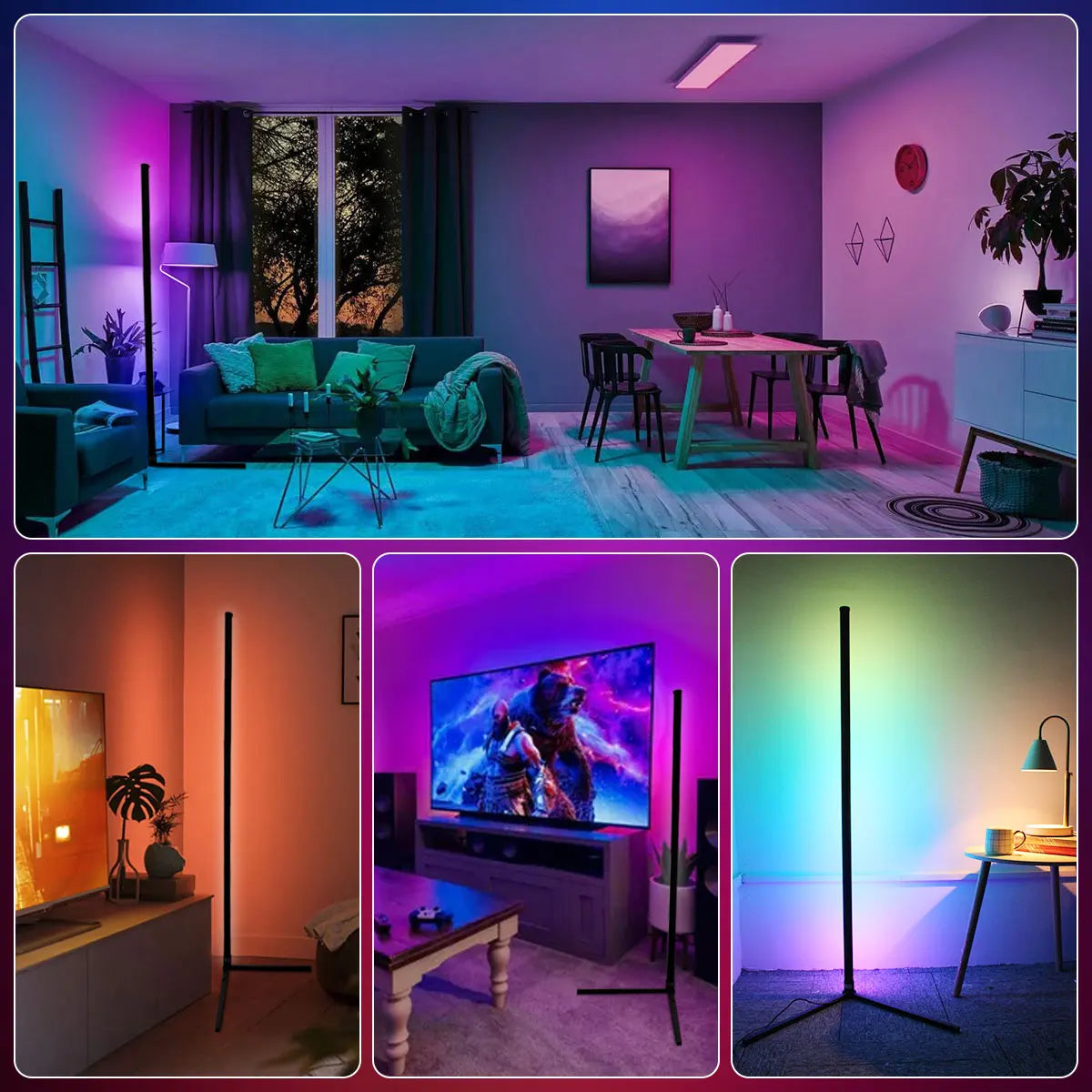 Lumina Corner Floor Lamp: Moderm LED corner Lamp. That Lights your mood.