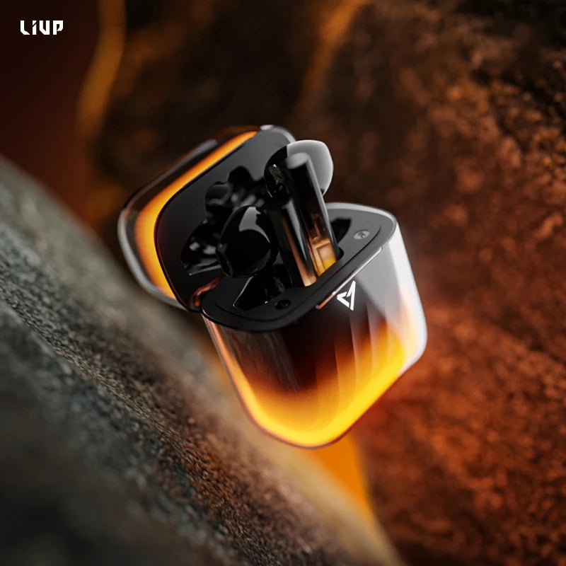 Liup Lp1 Bluetooth Wireless Earphone Luminous Quicksand Earbuds Active Noise Reduction Headphones Custom Low Latency Earphones